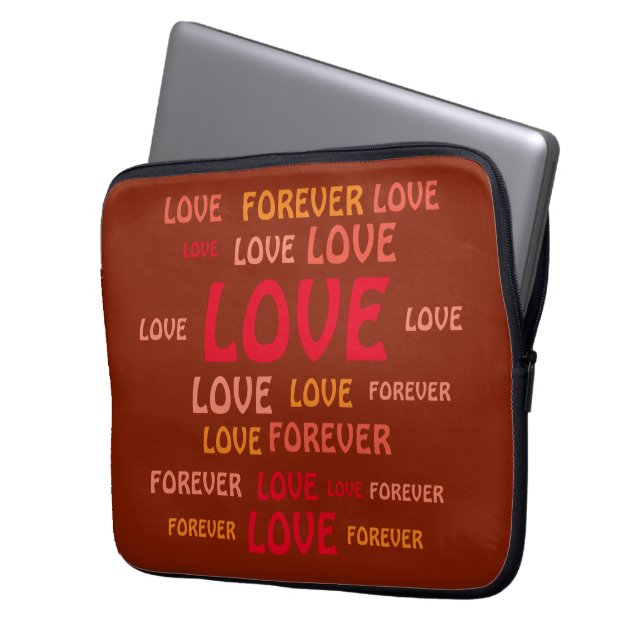 KÄRLEK FOR BOYFRIEND, GIRLFRIEND, MAKE, WIFE GIFT LAPTOP FODRAL (Framsidan Vänster)