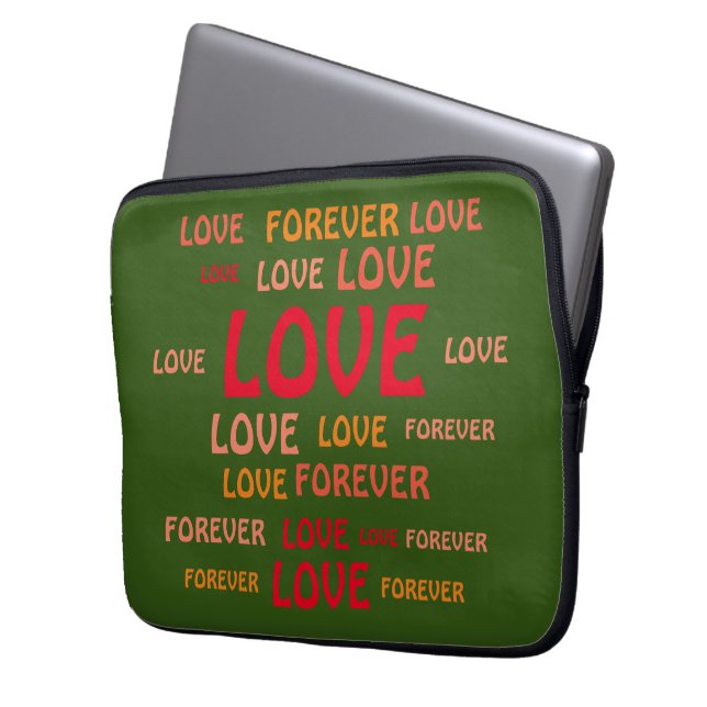 KÄRLEK FOR BOYFRIEND, GIRLFRIEND, MAKE, WIFE GIFT LAPTOP FODRAL (Framsidan Vänster)