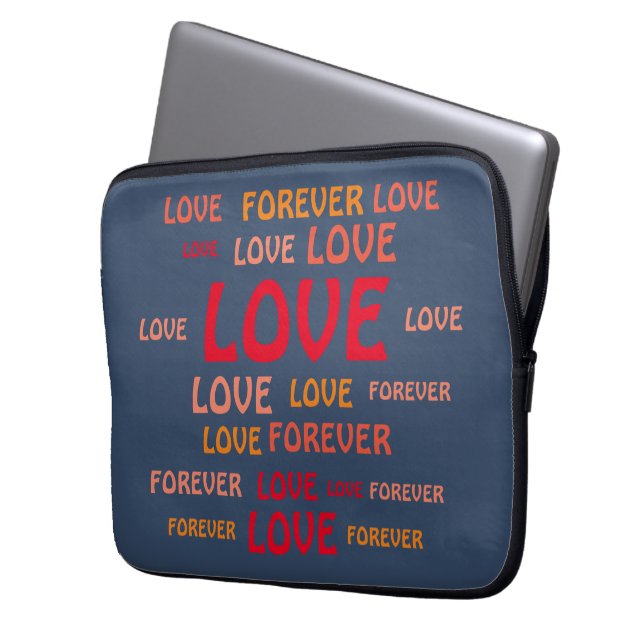 KÄRLEK FOR BOYFRIEND, GIRLFRIEND, MAKE, WIFE GIFT LAPTOP FODRAL (Framsidan Vänster)