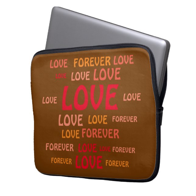 KÄRLEK FOR BOYFRIEND, GIRLFRIEND, MAKE, WIFE GIFT LAPTOP FODRAL (Framsidan Vänster)