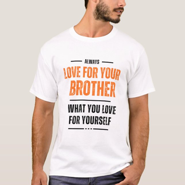 Kärlek för brodervad du Kärlek själv T-Shirts (Framsida)