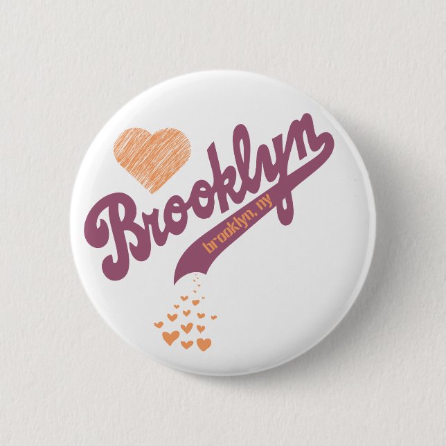 Kärlek för Brooklyn knäppas Knapp (Framsida)