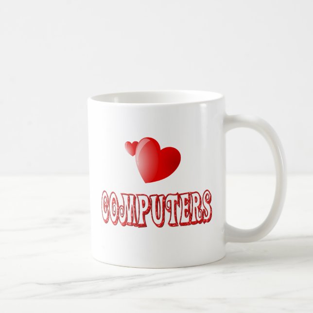 Kärlek för datorer kaffemugg (Höger)