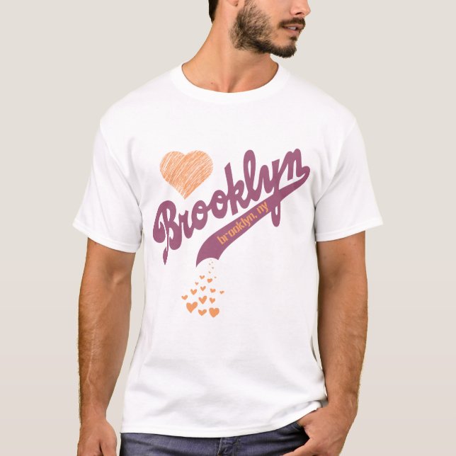 Kärlek för den Brooklyn T-tröja Tee (Framsida)