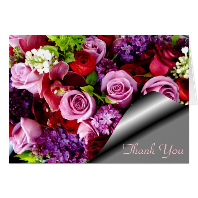 Kärlek,för evigt dina rosor_ hälsningskort (Framsidan Horizontal)