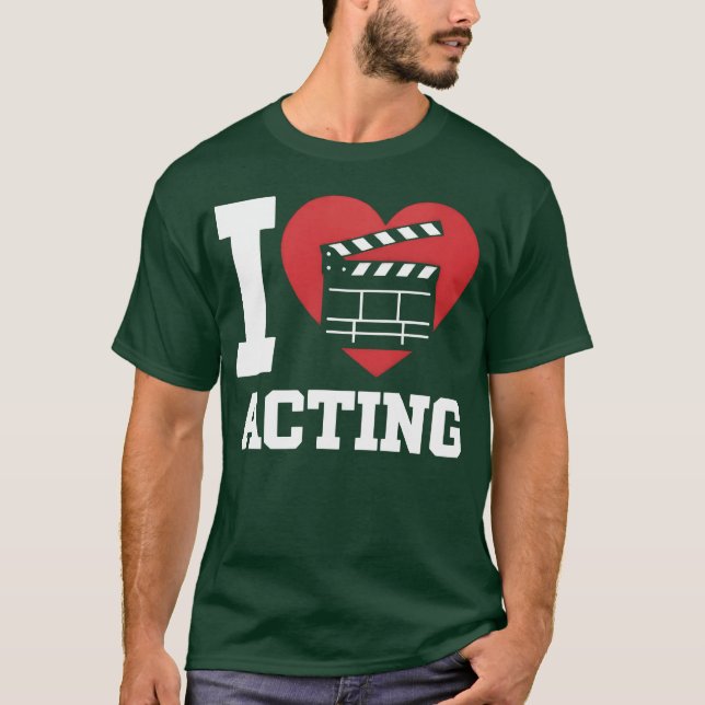 Kärlek för Filmmade Clapperboard Heart-vänner T Shirt (Framsida)