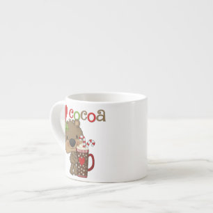 Kärlek för flickabjörnkakao espressomugg