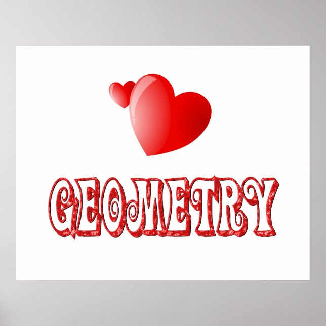Kärlek för geometri poster (Framsidan)