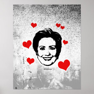 Kärlek för Hillary Poster