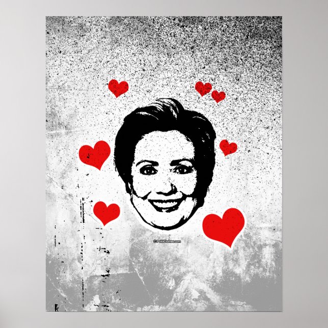 Kärlek för Hillary Poster (Framsidan)