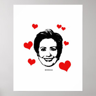 Kärlek för Hillary Poster