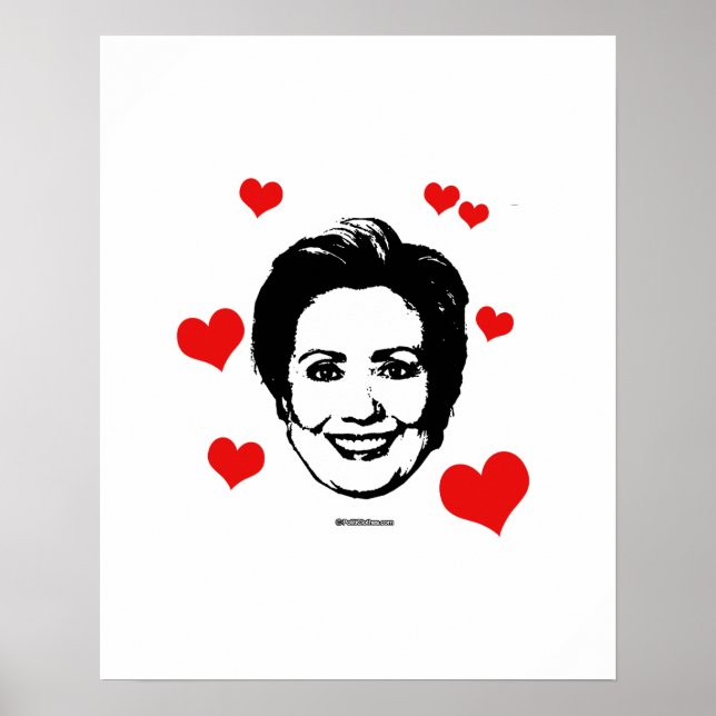 Kärlek för Hillary Poster (Framsidan)