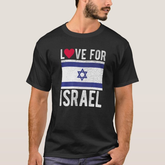 Kärlek för Israel T Shirt (Framsida)
