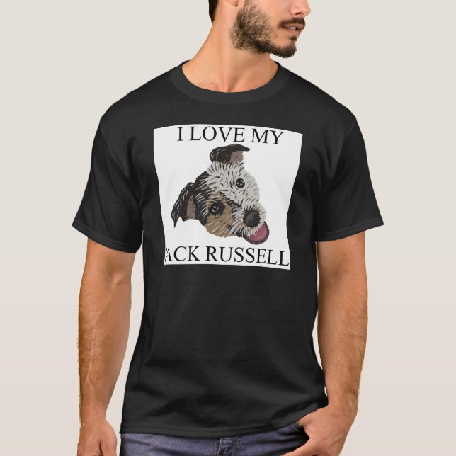 Kärlek för JACKRUSSELL TERRIER! Tee (Framsida)