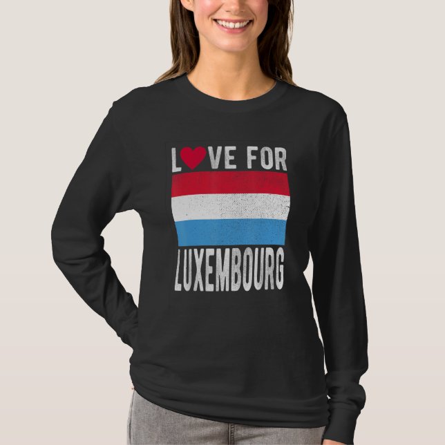 Kärlek för Luxemburg T Shirt (Framsida)