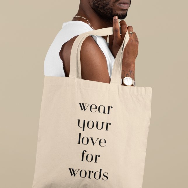 Kärlek för Ord Coola Bok Älskare bibliotekariska G Tygkasse (Shop now and add a touch of literary charm to your everyday style!)