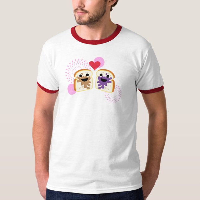 Kärlek för PB& J T-shirt (Framsida)