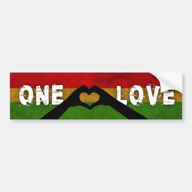 Kärlek för Reggae en Bildekal (Framsidan)