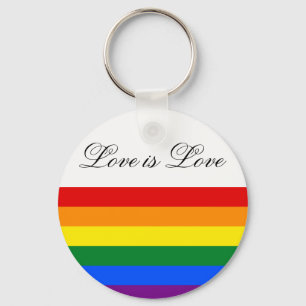 Kärlek för regnbågeflaggagay pride LGBT är kä Nyckelring