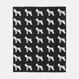 Kärlek för Schnauzer (jätte- Schnauzer) Fleecefilt