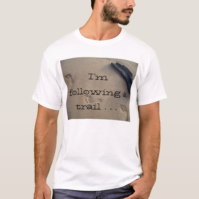 Kärlek för slinga för strandSandfotspår T-shirt (Framsida)