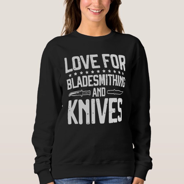 Kärlek För Smide Av Klingor Och Knivar T Shirt (Framsida)