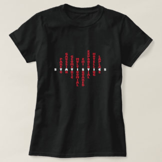 Kärlek för statistik i mitt hjärta (mörk färg) t shirt