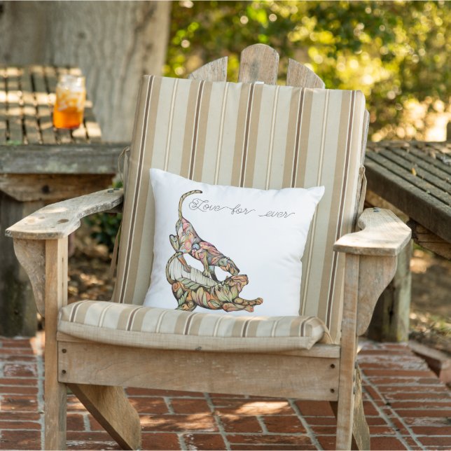 Kärlek för tigrarnas eviga dans kudde (Stol)