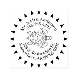 Kärlek för Turtles personliga kontaktpilar Självfärgande Stämpel