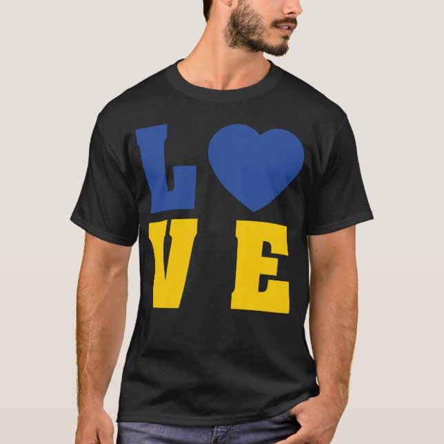 Kärlek för Ukrainas vänner T Shirt (Framsida)