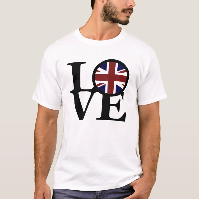 KÄRLEK Förenade kungariket T-Shirt (Framsida)