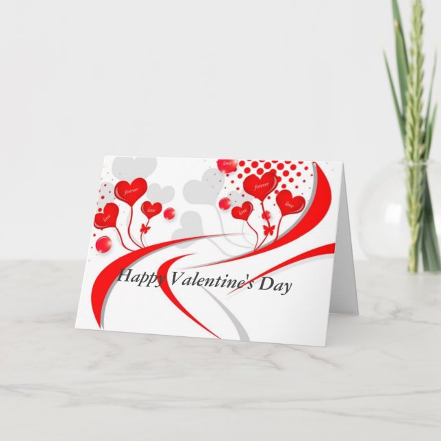 Kärlek Forever Abstrakt Helgkort (Framsida)