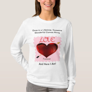 Kärlek Forever Frimärke T-Shirt