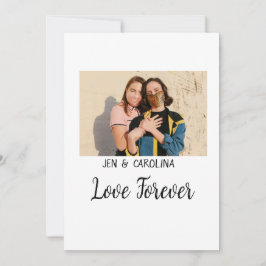 Kärlek Forever LGbtq ett pride lägg till bild namn Julkort