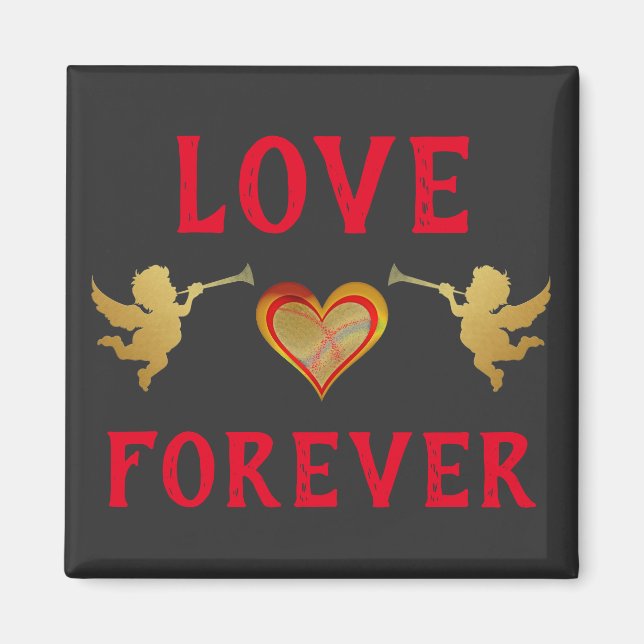 Kärlek Forever Magnet (Framsidan)