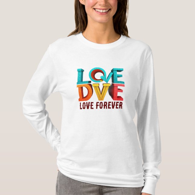 Kärlek Forever T-Shirt (Framsida)