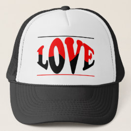 Kärlek förmedlade ett budskap om oro och Kärlek Keps