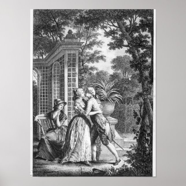 Kärlek första kyss poster (Framsidan)