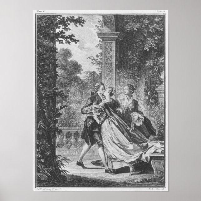 Kärlek första kyss poster (Framsidan)