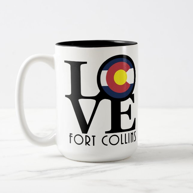 KÄRLEK Fort Collins 15oz Två-Tonad Mugg (Vänster)