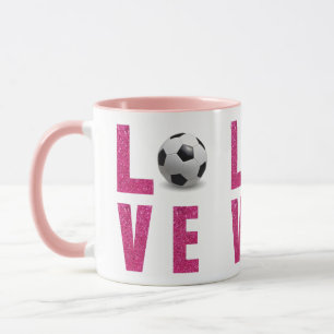 Kärlek Fotboll Mugg