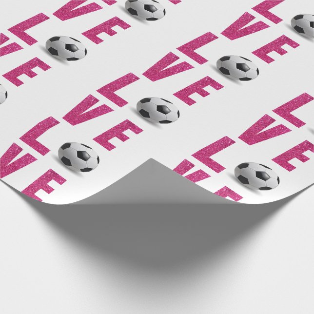 Kärlek Fotboll Presentpapper (Hörn)