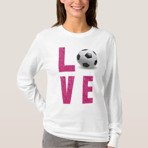 Kärlek Fotboll T Shirt