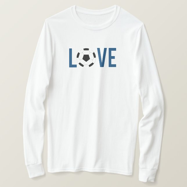 Kärlek Fotboll T-shirt (Design framsida)