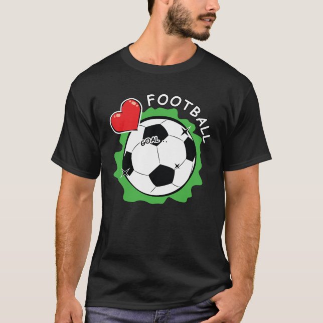 Kärlek fotboll t shirt (Framsida)