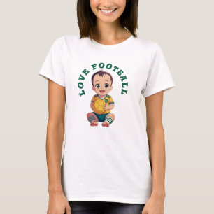 Kärlek-fotbollen T-Shirt Baby Bodykostym