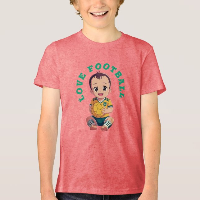 Kärlek-fotbollen T-Shirt Baby Bodykostym (Framsida)