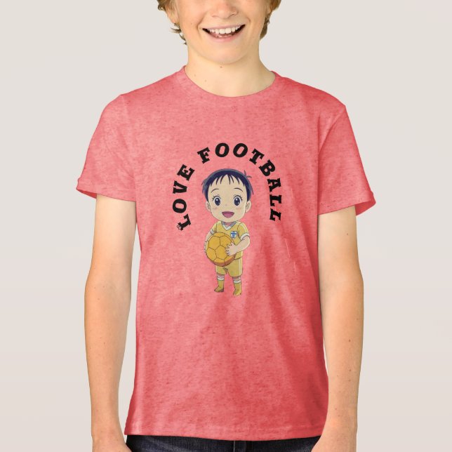 Kärlek-fotbollen T-Shirt Baby Bodykostym (Framsida)