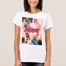kärlek-foto med filtrerad anpassningsbar x4 t shirt
