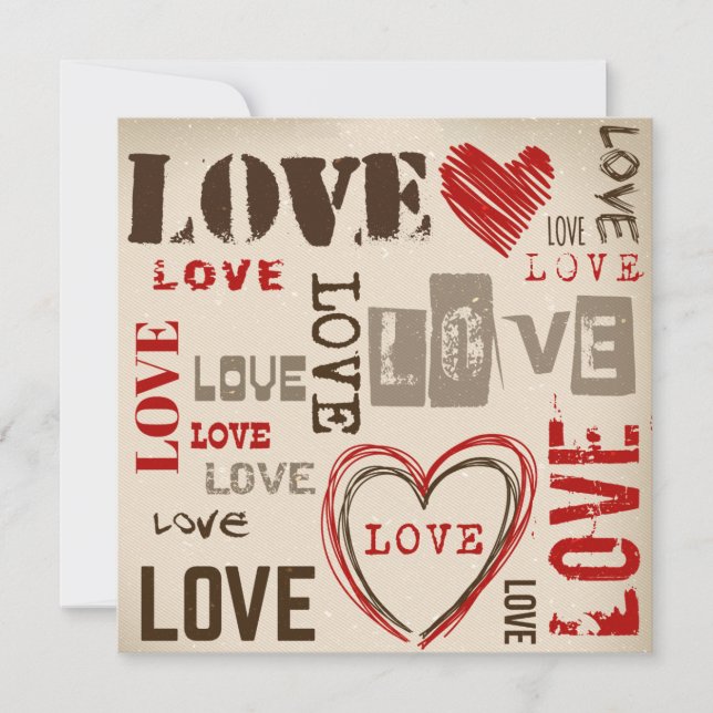 Kärlek Fotofödelsemeddelande Meddelande (Framsida)